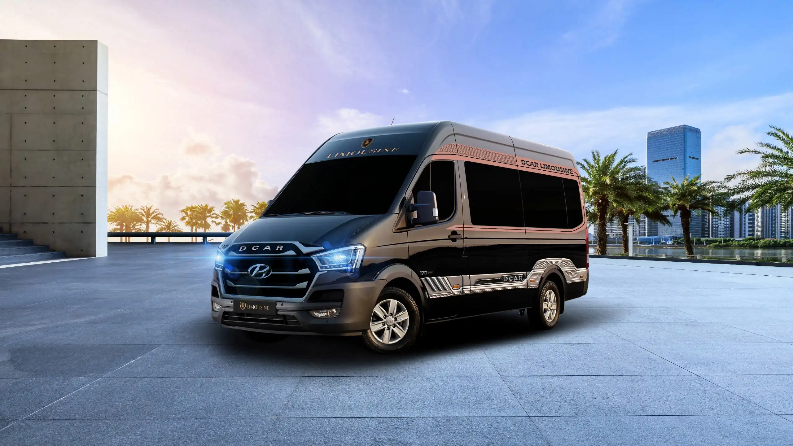 Xe 16 chỗ và limousine cho đoàn công ty